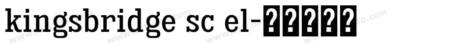 kingsbridge sc el字体转换
